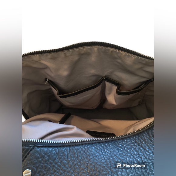 INC International Concepts Black Faux Leather backpack/purse. - Picture 4 of 14